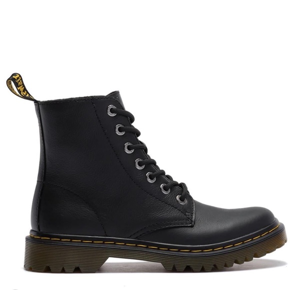 Dr. Martens Shoes - Dr. Martens Women's Black Luana Leather Combat Boot size 10